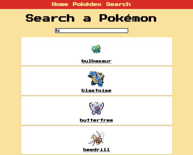 Pokedex built on ReactJS 